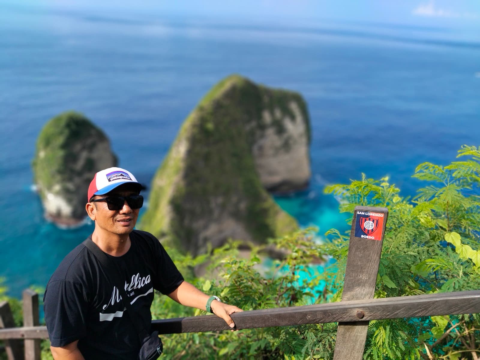 Kelingking Beach von oben