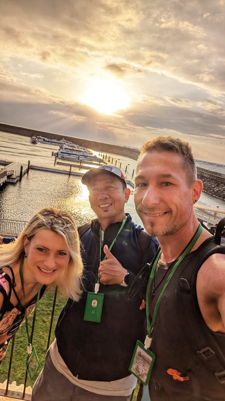 Sonnenuntergang mit Wayan